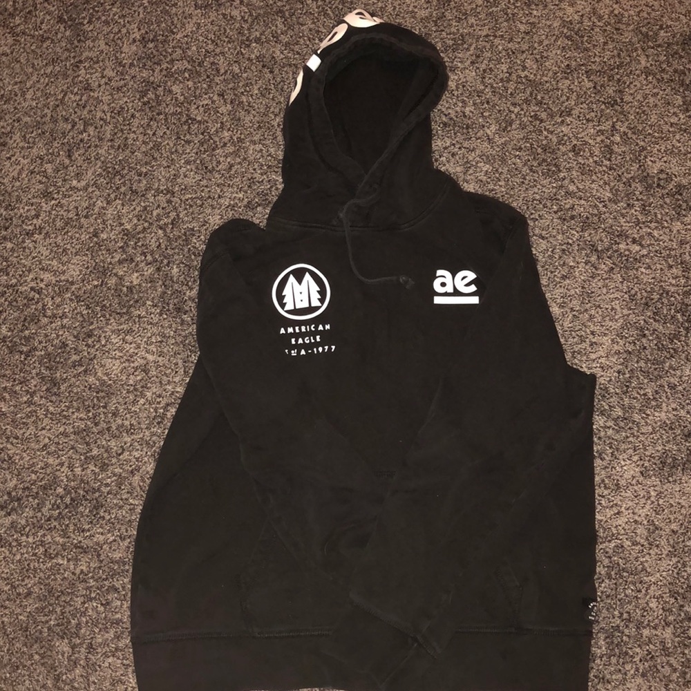 American Eagle Graphic Pullover Hoodie